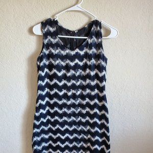 Handloom Ikat sleeveless Shift dress